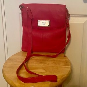 DKNY Pink Leather Crossbody Bag
